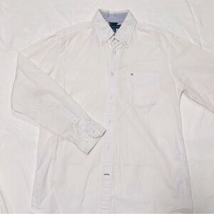 Tommy Hilfiger Men’s White Oxford Shirt - 100% Cotton